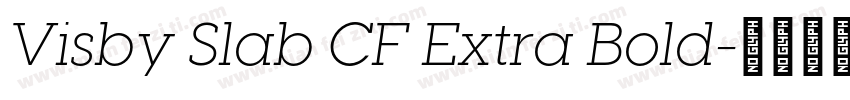 Visby Slab CF Extra Bold字体转换